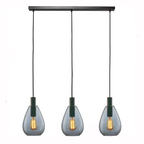 Freelight Hängeleuchte Dorato 3 Licht L100 cm schwarz Freelight Hängeleuchte Dorato 3 Licht L100 cm schwarz