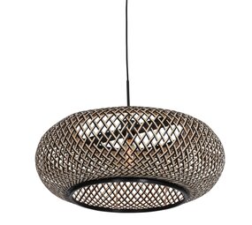 Anne Light & home Hängeleuchte Maze Ø 60 cm Bambus schwarz beige Anne Light & home Hängeleuchte Maze Ø 60 cm Bambus schwarz beige