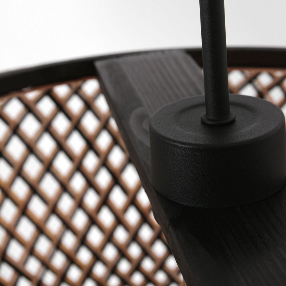 Anne Light & home Hängeleuchte Maze Ø 60 cm Bambus schwarz beige Anne Light & home Hängeleuchte Maze Ø 60 cm Bambus schwarz beige