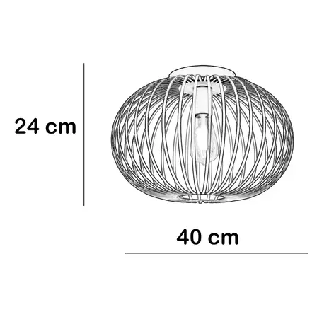 Freelight Aglio Deckenleuchte Ø 40 cm schwarz Freelight Aglio Deckenleuchte Ø 40 cm schwarz