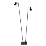 Freelight Stehleuchte Lunata 2 Licht H 140 cm schwarz Freelight Stehleuchte Lunata 2 Licht H 140 cm schwarz