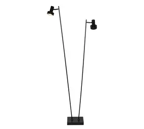Freelight Stehleuchte Lunata 2 Licht H 140 cm schwarz Freelight Stehleuchte Lunata 2 Licht H 140 cm schwarz