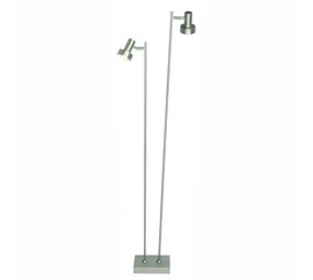 Freelight Stehleuchte Lunata 2 Licht H 140 cm Chrom matt Freelight Stehleuchte Lunata 2 Licht H 140 cm Chrom matt