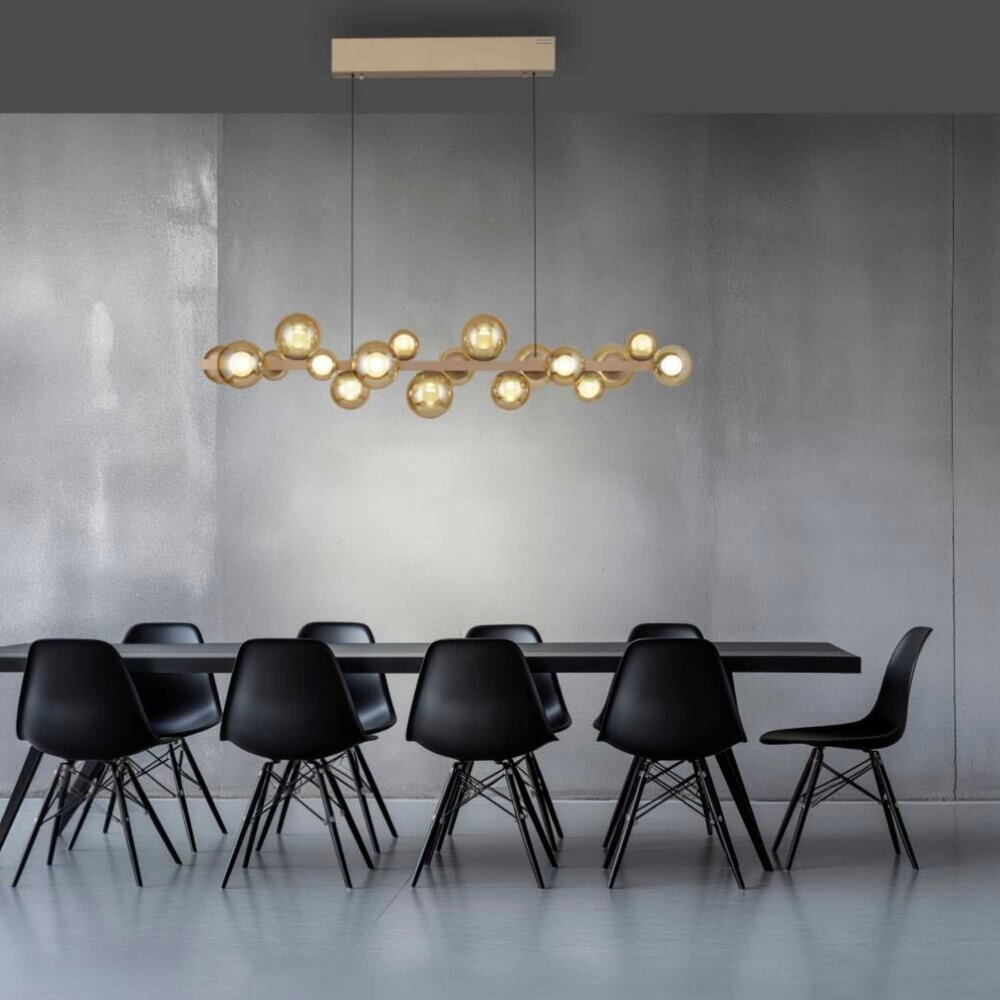 Neuhaus PURE Hängeleuchte E-Popup e-Lift L 120 cm champagner Neuhaus PURE Hängeleuchte E-Popup e-Lift L 120 cm champagner