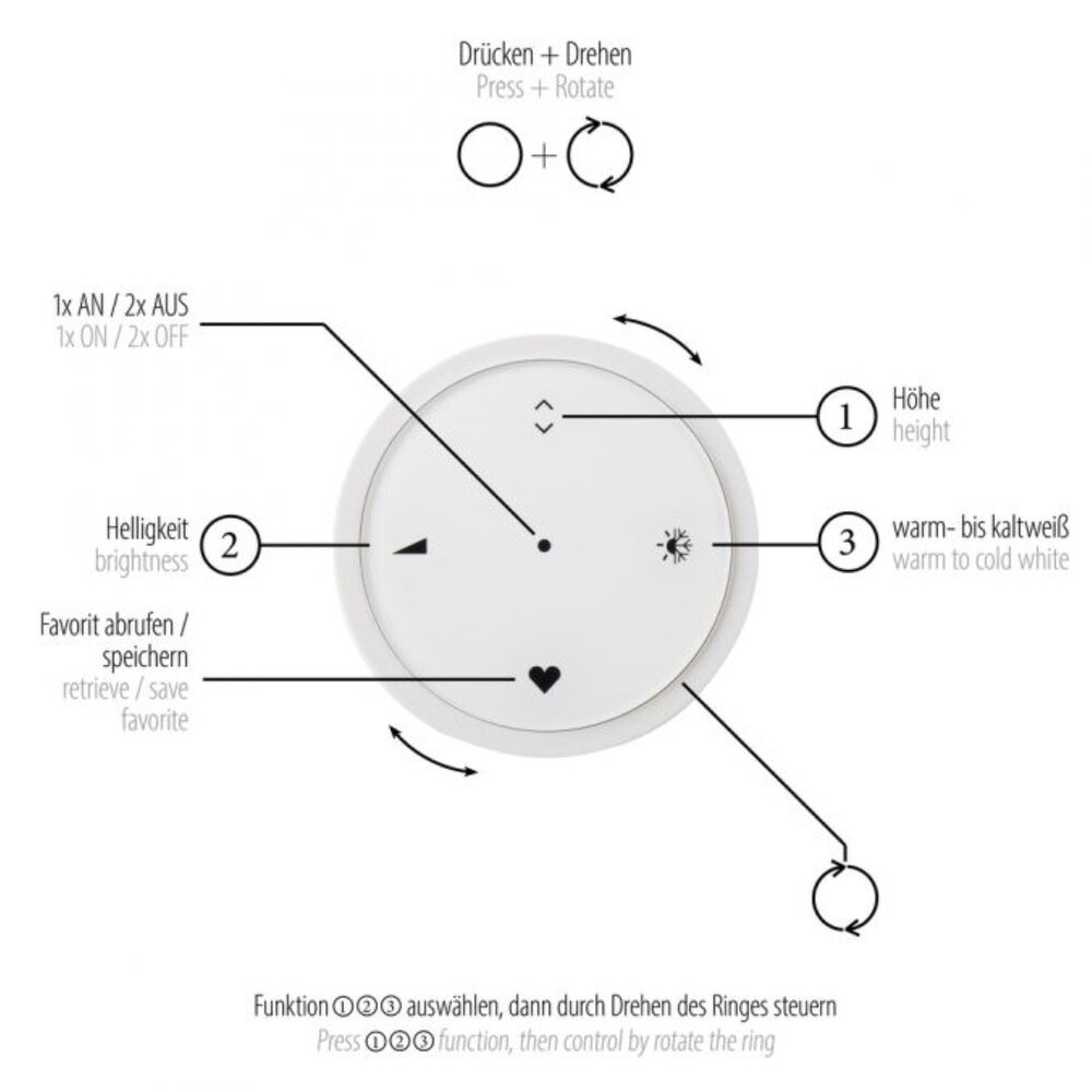 Neuhaus PURE Hängeleuchte E-Moon e-Lift Ø 50 cm champagner Neuhaus PURE Hängeleuchte E-Moon e-Lift Ø 50 cm champagner
