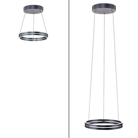 Neuhaus PURE Hängeleuchte E-Loop e-Lift Ø 50 cm Dunkelgrau Neuhaus PURE Hängeleuchte E-Loop e-Lift Ø 50 cm Dunkelgrau