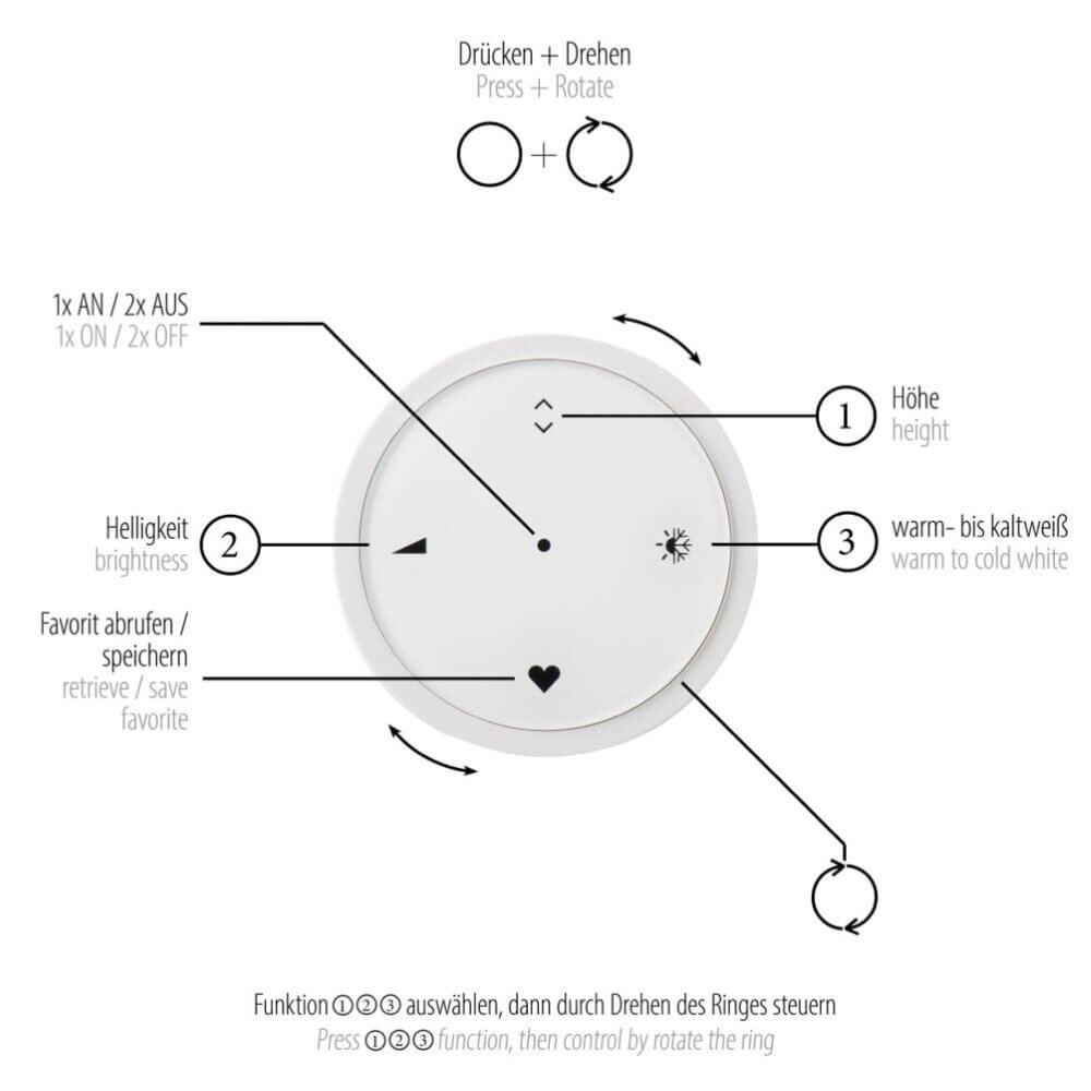 Neuhaus PURE Hängeleuchte E-Loop e-Lift Ø 50 cm Dunkelgrau Neuhaus PURE Hängeleuchte E-Loop e-Lift Ø 50 cm Dunkelgrau