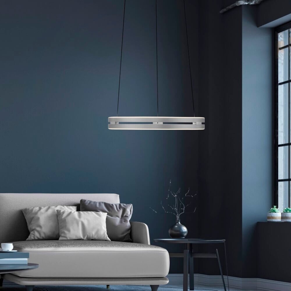 Neuhaus PURE Hängeleuchte E-Loop e-Lift Ø 50 cm Chrom matt Neuhaus PURE Hängeleuchte E-Loop e-Lift Ø 50 cm Chrom matt