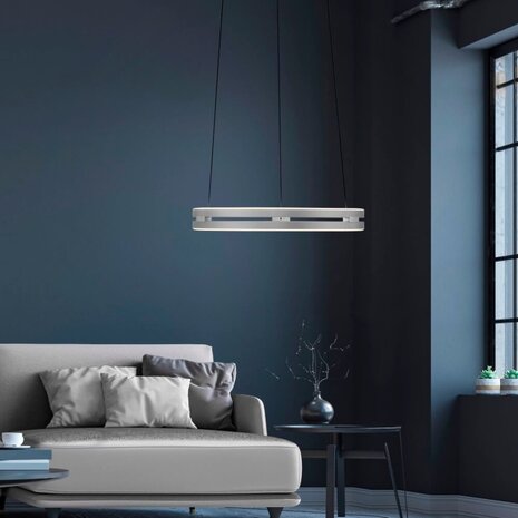 Neuhaus PURE Hängeleuchte E-Loop e-Lift Ø 50 cm Chrom matt Neuhaus PURE Hängeleuchte E-Loop e-Lift Ø 50 cm Chrom matt