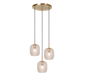 Lucide ALICENT - Hängeleuchte - Ø 35 cm - 3xE27 - Matt Gold / Messing Lucide ALICENT - Hängeleuchte - Ø 35 cm - 3xE27 - Matt Gold / Messing