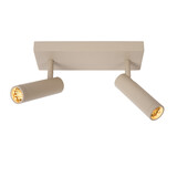 Lucide GRADO - Deckenstrahler - 2xGU10 (MR11) - Taupe Lucide GRADO - Deckenstrahler - 2xGU10 (MR11) - Taupe