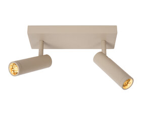 Lucide GRADO - Deckenstrahler - 2xGU10 (MR11) - Taupe Lucide GRADO - Deckenstrahler - 2xGU10 (MR11) - Taupe
