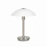 Highlight Touch Tischleuchte H 26 cm Ø 20 cm Chrom matt Highlight Touch Tischleuchte H 26 cm Ø 20 cm Chrom matt