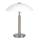 Highlight Touch Tischleuchte H 35 cm Ø 30 cm Chrom matt Highlight Touch Tischleuchte H 35 cm Ø 30 cm Chrom matt