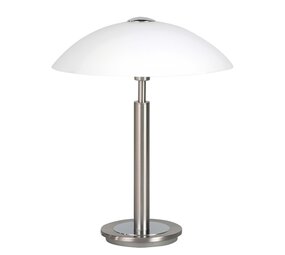 Highlight Touch Tischleuchte H 35 cm Ø 30 cm Chrom matt Highlight Touch Tischleuchte H 35 cm Ø 30 cm Chrom matt