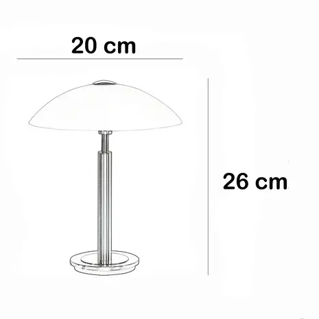 Highlight Touch Tischleuchte H 26 cm Ø 20 cm Bronze