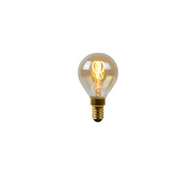 Lucide P45 - Glühlampe - Ø 4,5 cm - LED 3 StepDim (Memory) - E14 - 1x3W 2200K - Amber Lucide P45 - Glühlampe - Ø 4,5 cm - LED 3 StepDim (Memory) - E14 - 1x3W 2200K - Amber