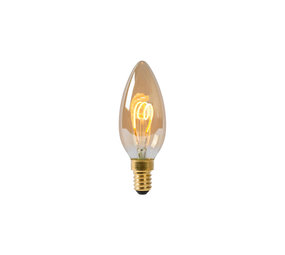 Lucide C35 - Glühbirne - Ø 3,5 cm - LED 3 StepDim (Memory) - E14 - 1x3W 2200K - Amber Lucide C35 - Glühbirne - Ø 3,5 cm - LED 3 StepDim (Memory) - E14 - 1x3W 2200K - Amber