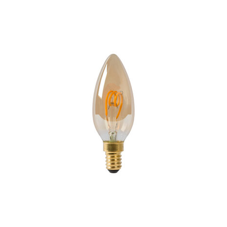 Lucide C35 - Glühbirne - Ø 3,5 cm - LED 3 StepDim (Memory) - E14 - 1x3W 2200K - Amber Lucide C35 - Glühbirne - Ø 3,5 cm - LED 3 StepDim (Memory) - E14 - 1x3W 2200K - Amber