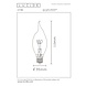 Lucide CT35 - Glühlampe - Ø 3,5 cm - LED 3 StepDim (Memory) - E14 - 1x3W 2200K - Amber Lucide CT35 - Glühlampe - Ø 3,5 cm - LED 3 StepDim (Memory) - E14 - 1x3W 2200K - Amber