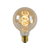 Lucide G95 - Glühlampe - Ø 9,5 cm - LED 3 StepDim (Memory) - E27 - 1x4,9W 2200K - Amber