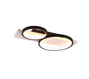 Trio Leuchten Deckenleuchte Medera 2 Licht L 54 cm weiß schwarz Trio Leuchten Deckenleuchte Medera 2 Licht L 54 cm weiß schwarz