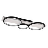 Trio Leuchten Deckenleuchte Medera 3-Licht L 80 cm weiß schwarz Trio Leuchten Deckenleuchte Medera 3-Licht L 80 cm weiß schwarz