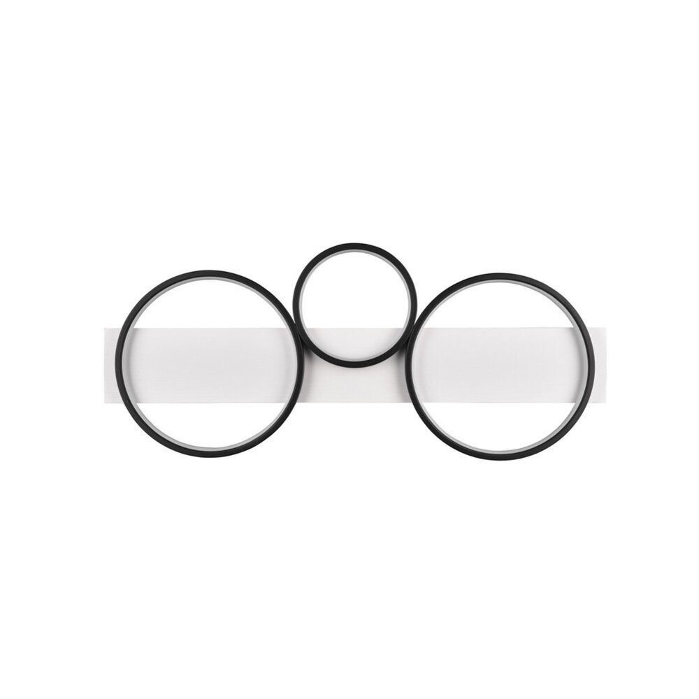 Trio Leuchten Deckenleuchte Medera 3-Licht L 80 cm weiß schwarz Trio Leuchten Deckenleuchte Medera 3-Licht L 80 cm weiß schwarz