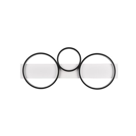 Trio Leuchten Deckenleuchte Medera 3-Licht L 80 cm weiß schwarz Trio Leuchten Deckenleuchte Medera 3-Licht L 80 cm weiß schwarz