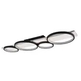 Trio Leuchten Deckenleuchte Medera 4-Licht L 100 cm weiß schwarz Trio Leuchten Deckenleuchte Medera 4-Licht L 100 cm weiß schwarz