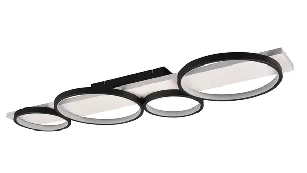 Trio Leuchten Deckenleuchte Medera 4-Licht L 100 cm weiß schwarz Trio Leuchten Deckenleuchte Medera 4-Licht L 100 cm weiß schwarz