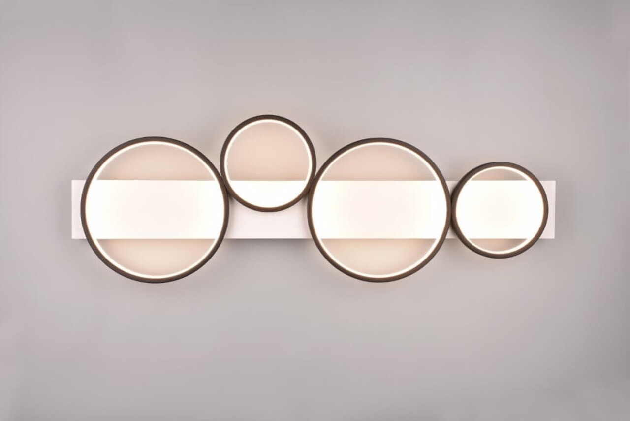 Trio Leuchten Deckenleuchte Medera 4-Licht L 100 cm weiß schwarz Trio Leuchten Deckenleuchte Medera 4-Licht L 100 cm weiß schwarz