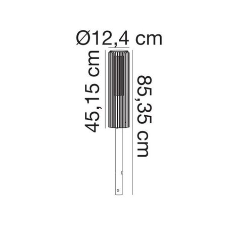 Nordlux Außenlampe Aludra seaside post H 45 cm braun metallic Nordlux Außenlampe Aludra seaside post H 45 cm braun metallic