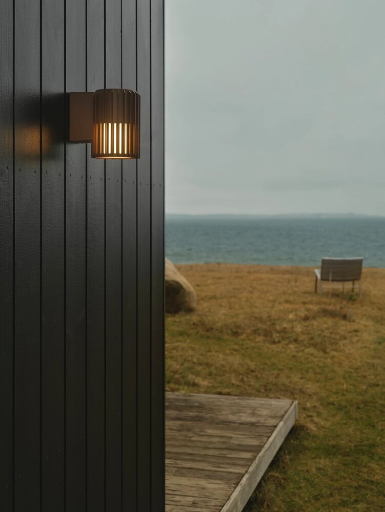 Nordlux Außenlampe Aludra seaside wall braun metallic