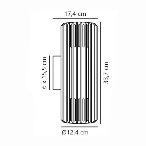 Nordlux Außenleuchte Aludra seaside 2-Licht Wand braun metallic
