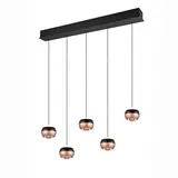 TRIO Select Hängeleuchte Orbit 5 Licht L 100 cm Bronze Schwarz TRIO Select Hängeleuchte Orbit 5 Licht L 100 cm Bronze Schwarz