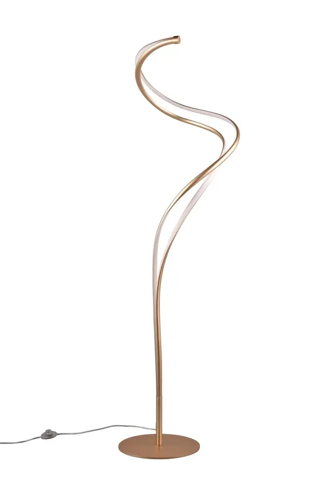 TRIO Select Stehleuchte Nala H 160 cm matt gold TRIO Select Stehleuchte Nala H 160 cm matt gold