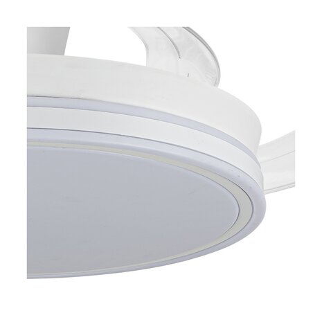 CristalRecord Deckenventilator Supereco flach Ø 106 cm weiß