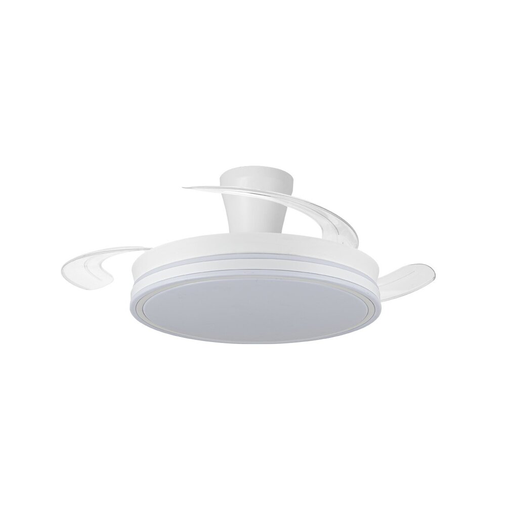 CristalRecord Deckenventilator Supereco flach Ø 106 cm weiß