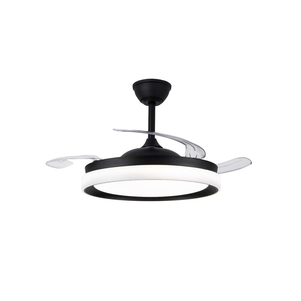 CristalRecord Deckenventilator Brisa Ø 106 cm schwarz