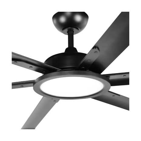 CristalRecord Deckenventilator BigBen Ø 180 cm XXL schwarz