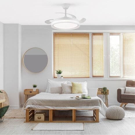 CristalRecord Deckenventilator Brisa Ø 106 cm weiß