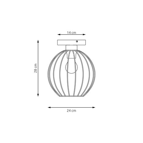 Emibig Deckenleuchte Nest Ø 24 cm schwarz Emibig Deckenleuchte Nest Ø 24 cm schwarz