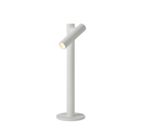 Lucide ANTRIM - Wiederaufladbare Schreibtischlampe Innen/Außen - Batterie/Batterie - LED Dimb. - 1x2,2W 2700K - IP54 - Mit kabelloser Ladestation - Weiß Lucide ANTRIM - Wiederaufladbare Schreibtischlampe Innen/Außen - Batterie/Batterie - LED Dimb. - 1x2,2W 2700K - IP54 - Mit kabelloser Ladestation - Weiß