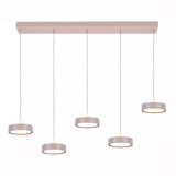 Freelight Hängeleuchte Alieno 5 Licht L 120 cm comfort lift beige