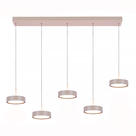 Freelight Hängeleuchte Alieno 5 Licht L 120 cm comfort lift beige Freelight Hängeleuchte Alieno 5 Licht L 120 cm comfort lift beige