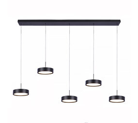 Freelight Hängeleuchte Alieno 5 Licht L 120 cm comfort lift schwarz Freelight Hängeleuchte Alieno 5 Licht L 120 cm comfort lift schwarz
