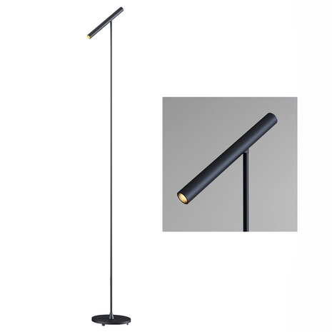 Artdelight Stehleuchte Kansas H 140 cm Touch Dimmer schwarz Artdelight Stehleuchte Kansas H 140 cm Touch Dimmer schwarz