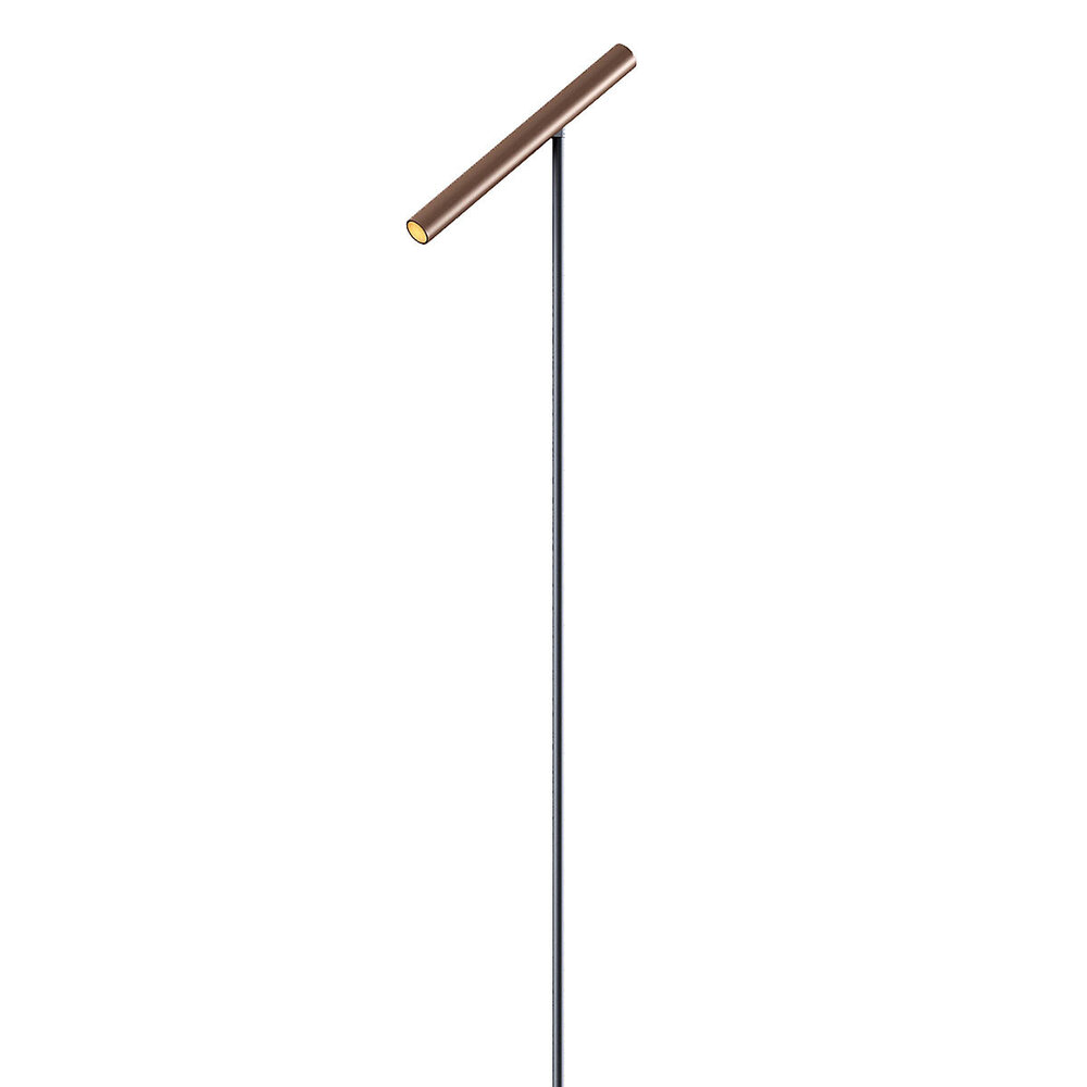 Artdelight Stehleuchte Kansas H 140 cm Touch Dimmer schwarz bronze