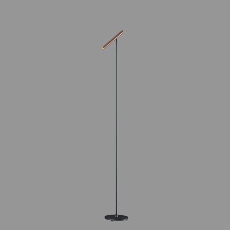 Artdelight Stehleuchte Kansas H 140 cm Touch Dimmer schwarz bronze